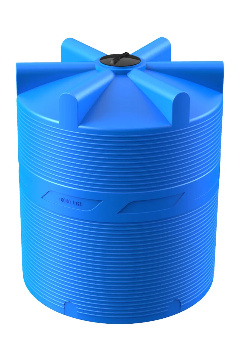 Емкость цилиндрическая вертикальная V 10 000, 10 000 л, цвет синий (POLIMER GROUP)