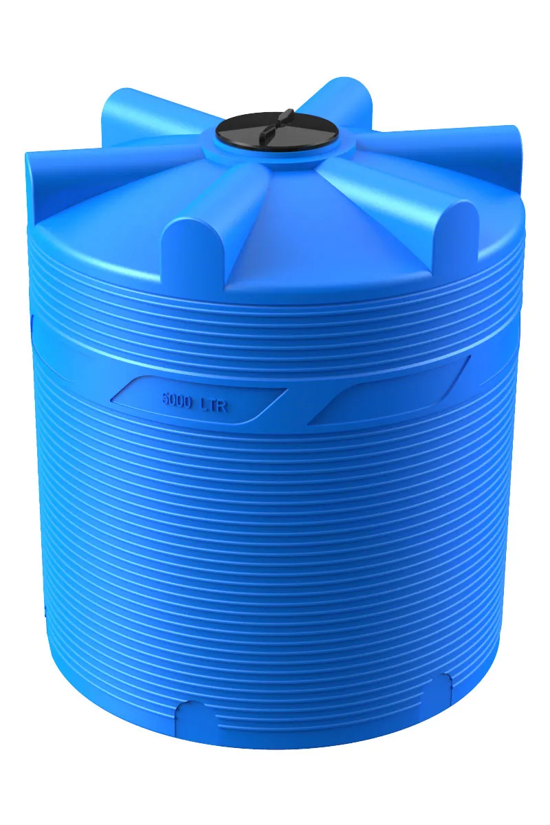 Емкость цилиндрическая вертикальная V 5000, 5 000 л, цвет синий (POLIMER GROUP)