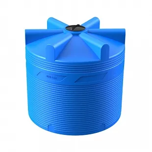 Емкость цилиндрическая вертикальная V 8000, 8 000 л, цвет синий (POLIMER GROUP)
